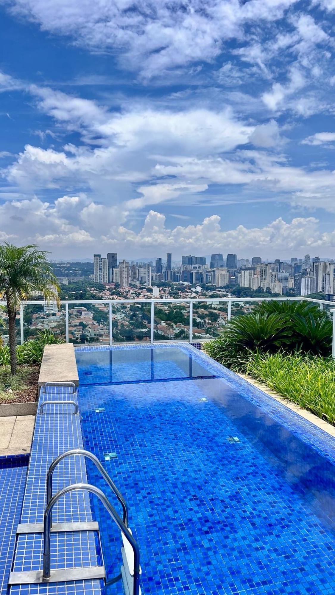 Lindo No 26ºandar Com Garagem E Limpeza Diaria No Brooklin Apartamento São Paulo